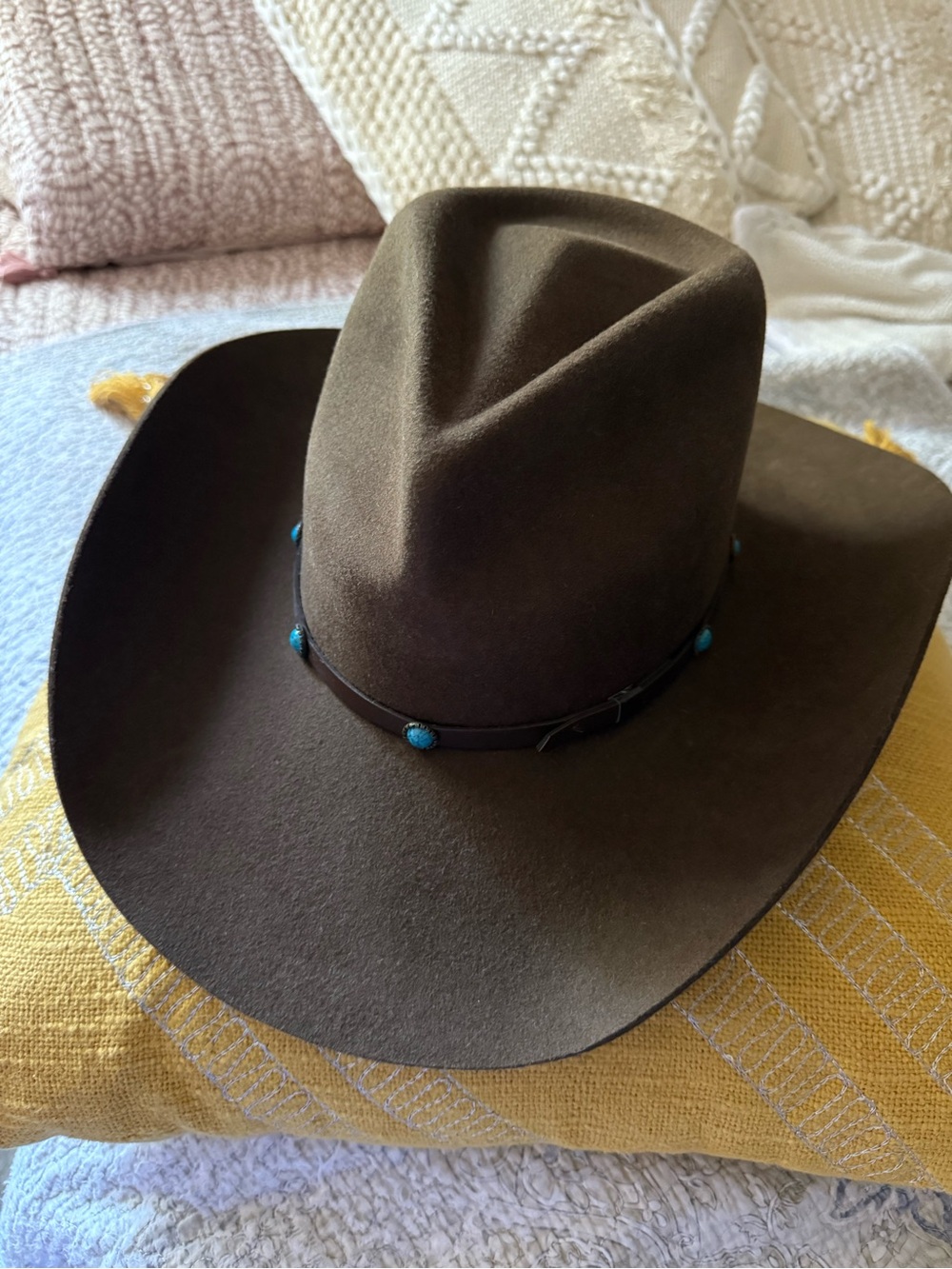 Buck&Brana Cowboy Hat with Turquoise Accent Band